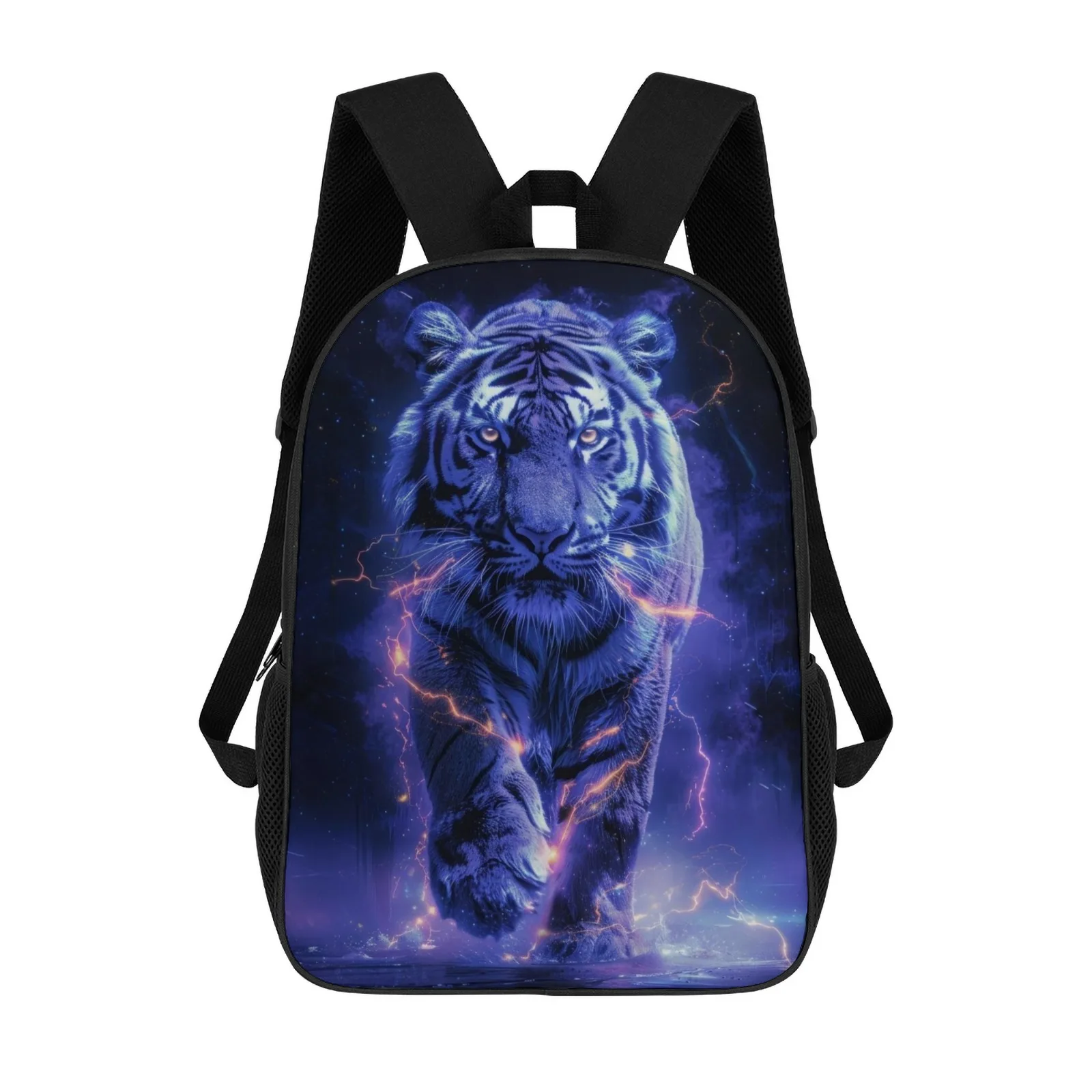 

Школьные рюкзаки Mochilas с принтом белого тигра и космических животных для подростков, сумки для мальчиков, 17-дюймовый школьный рюкзак, сумка