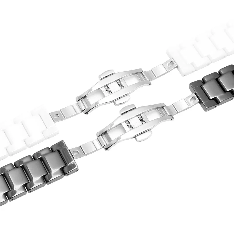 Ceramic strap 20 22 mm chain bracelet for xiaomi Amazfit Samsung Gear s3 S2 strap Galaxy Watch 46 42 45 mm sport watchbands belt image 4