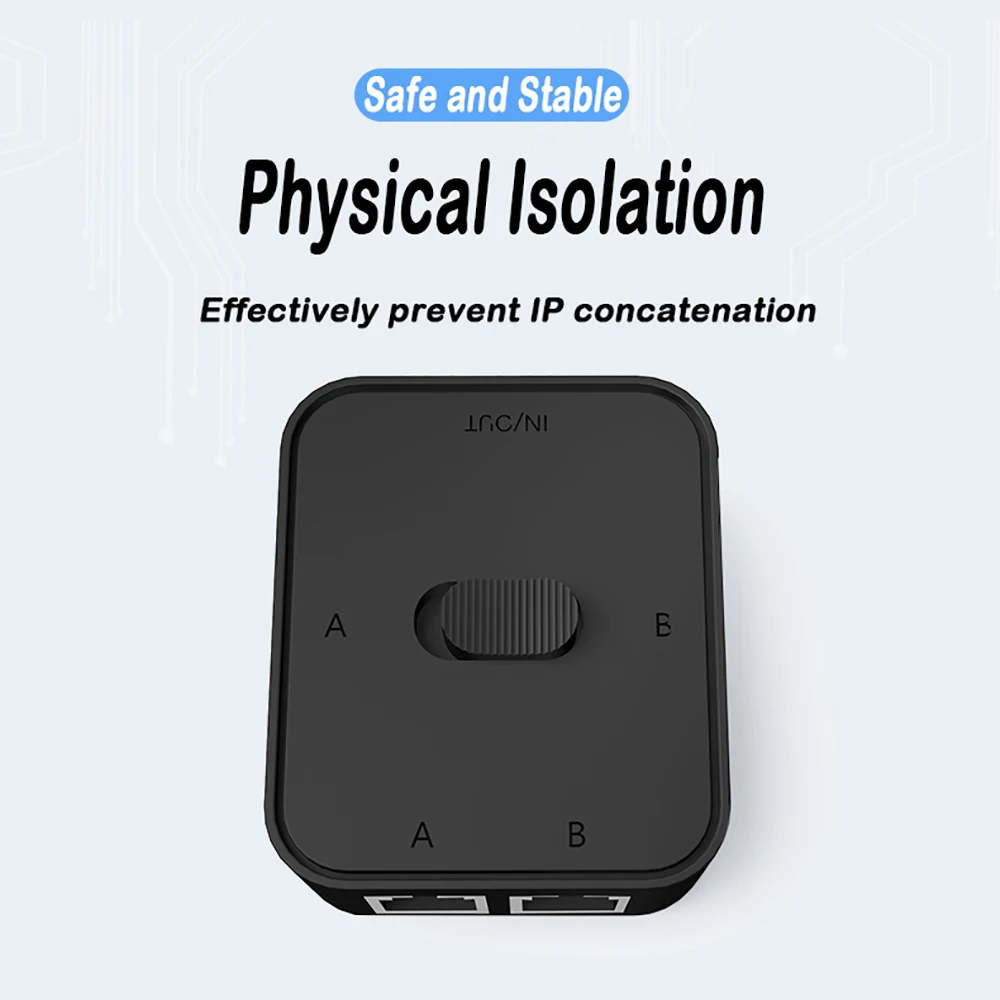 1000 Mbps 1 In 2 Out Ethernet Adapter RJ45 Splitter Lan Connector Cat 6 rj45 Splitter Switch Koppeling voor PC Laptop TV Box Router