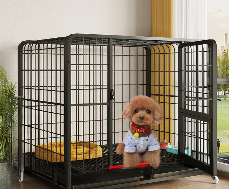 

Dog cage Medium large dog indoor with toilet border collie Small pet cage Golden hair dog house house enclosure