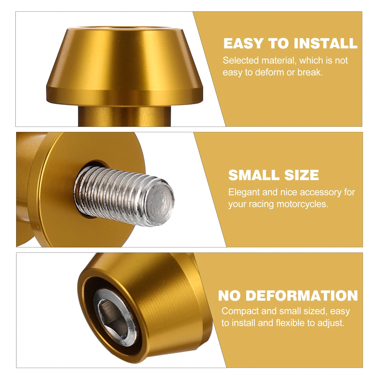 

2Pcs Motorcycle Rear Lift Screws 8mm Aluminum Stand Screws for Swing Arm Protection Rear Hook Paddock Stand Motorcycle