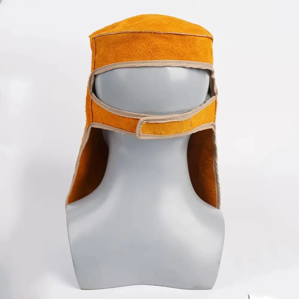 قناع خوذة لحام بعدسة مفتوحة قابلة للطي، غطاء لحام جلدي مريح ومتين ومقاوم للحرارة #1