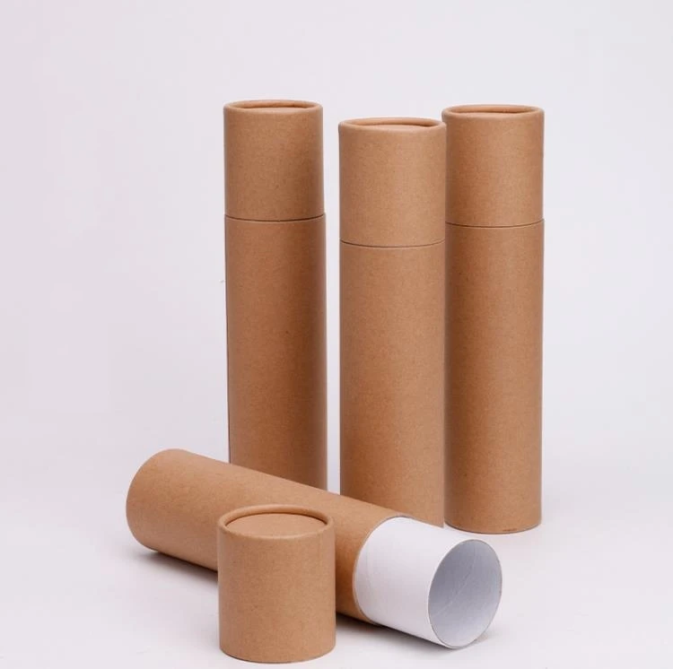 30Pcs 200/250 Gram Kraft Paper Cardboard Canister Cylinder Round Jar Bottle Packaging Gift Box Paperboard Tube  ni447