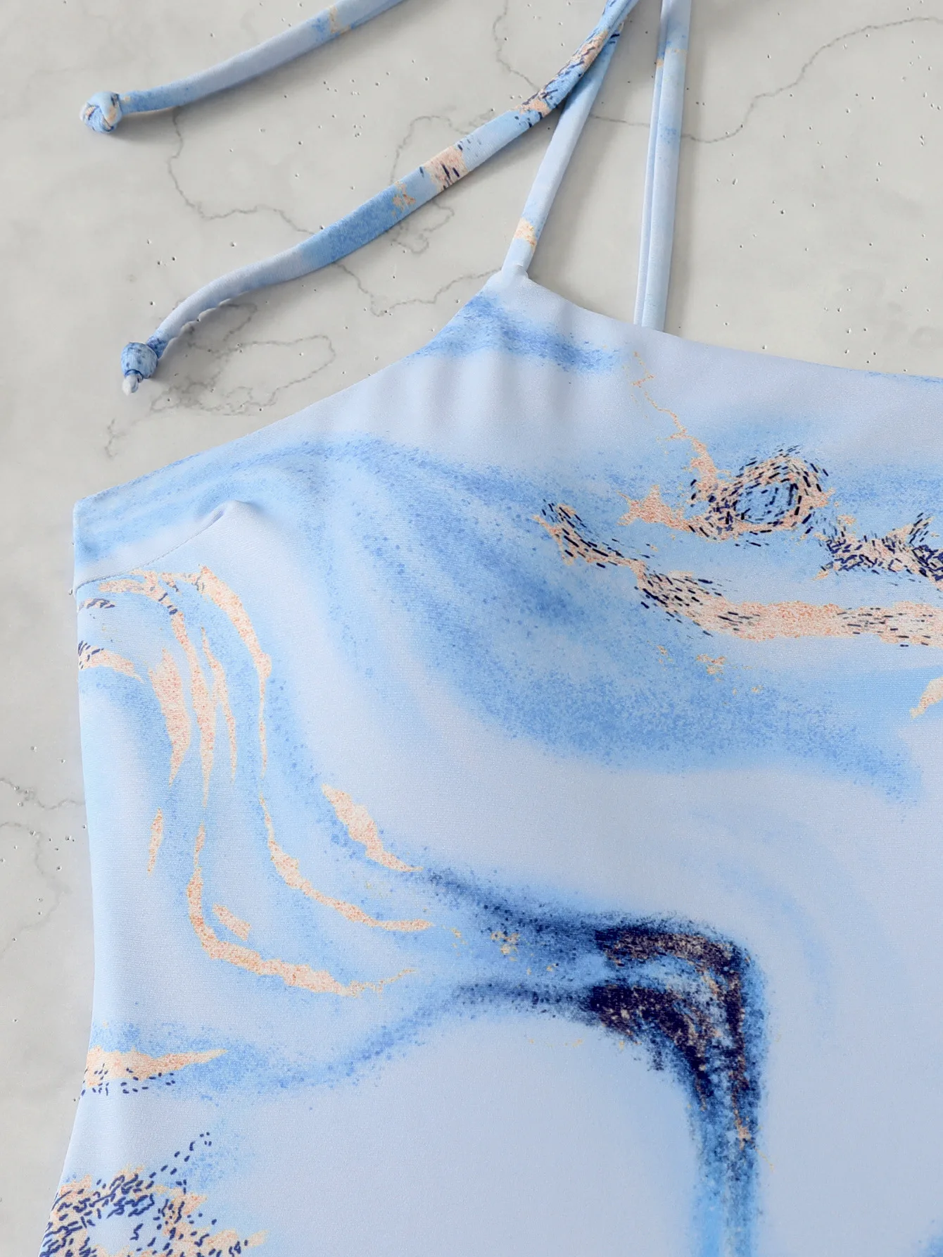 2026 Costume da bagno intero con stampa senza schienale a coppa a triangolo da donna senza maniche Monokini aderente sexy Corsetto da spiaggia Perizoma Costumi da bagno