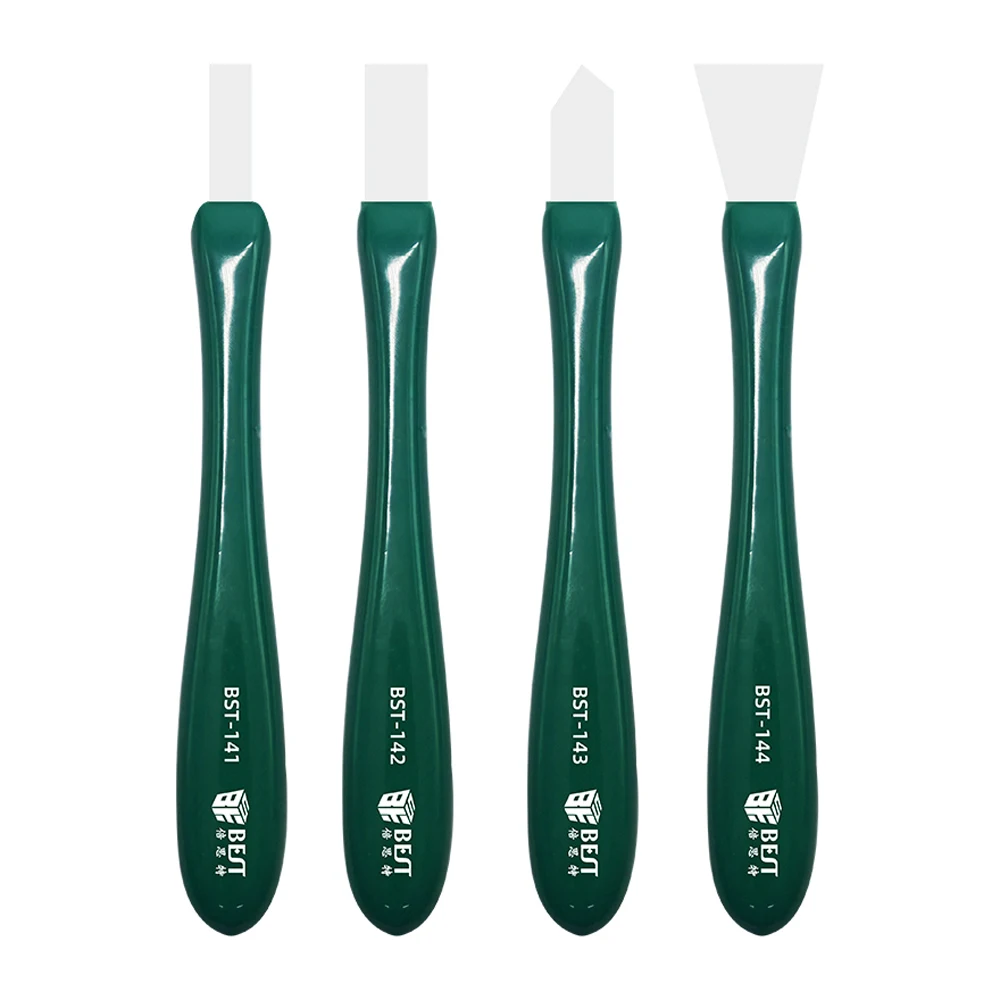 BST  Non-magnetic Solder Paste Scraper for Motherboard CPU IC Chip Disassembly Blades Stainless Steel 0.2MM Pry Opening Tool