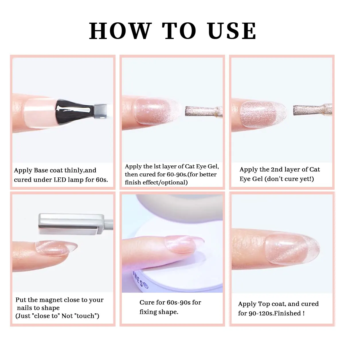 GAVY 8 PCS 7 ML Magnetic Gel Nail Polish - Immersion-style LED Gel Top Coat, Ideal Gift for Women for Long-lasting Nail Care