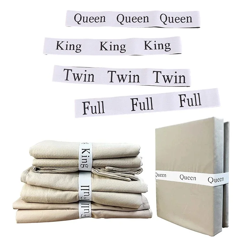 12Pcs Bed Sheet Organizer Bands Set Elastic Bedding Straps King Full Twin Queen Label Bed Sheet Fastener