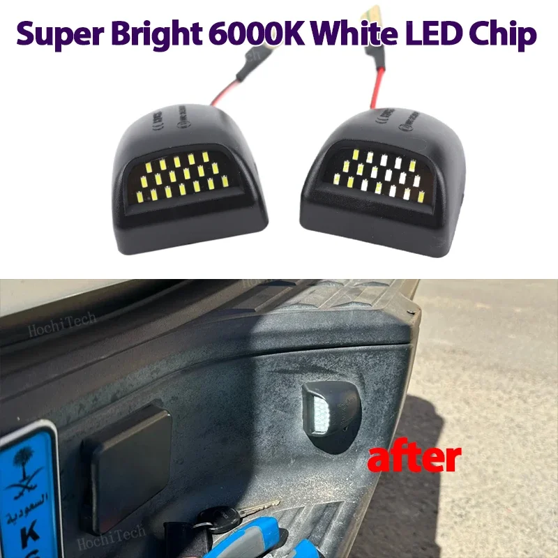 

2 шт. подсветка номерного знака для Chevrolet Silverado 1500 2500 3500 Suburban Avalanche Tahoe GMC Sierra Yukon XL подсветка номерного знака