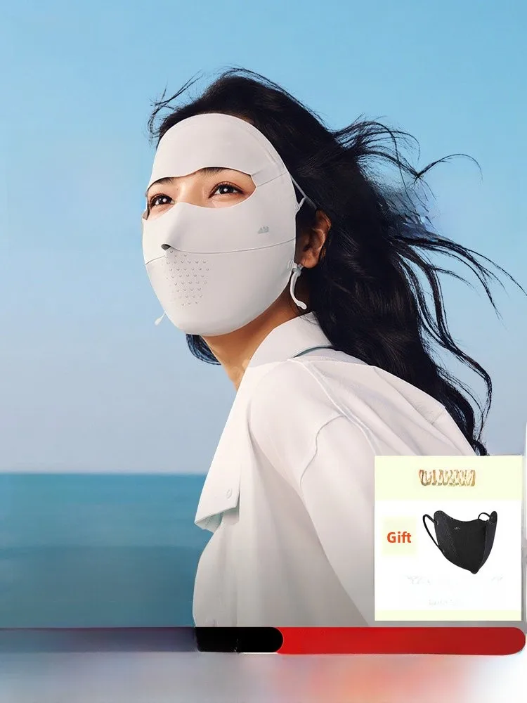 

Bananain Sl UV Protection Face Mask Women's Full Face Motorcycle Riding Mask Medical Beau Face ield Summer Sunscreen