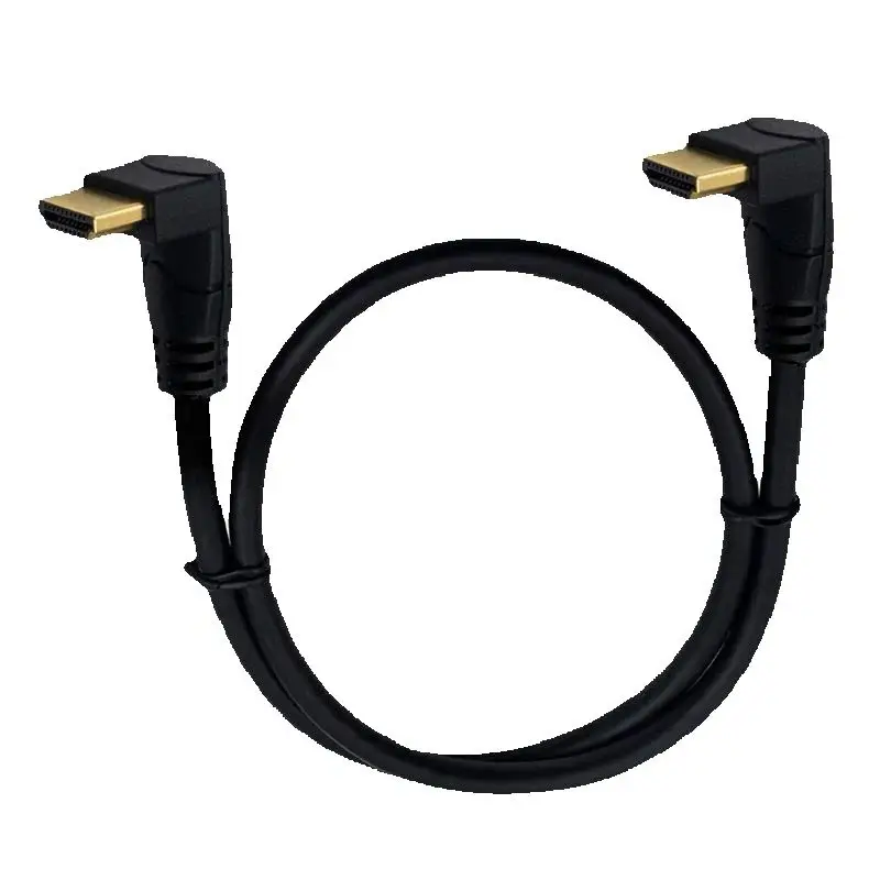 4K HDMI 2,0 Kabel 90/270 Grad Ellenbogen Oben Unten Winkel HDMI-kompatibel Zu HDMI Kabel 0,3 m 1,8 m 2K * 4K Für TV PC Projektor PS4 Laptop