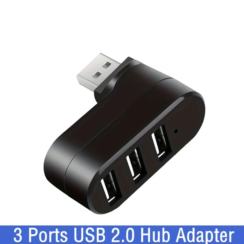

3 Ports USB 3.0 Hub Adapter High Speed Data Transfer Splitter 180° Rotatable USB 3.0 U Disk Card Reader For Computer Accessories