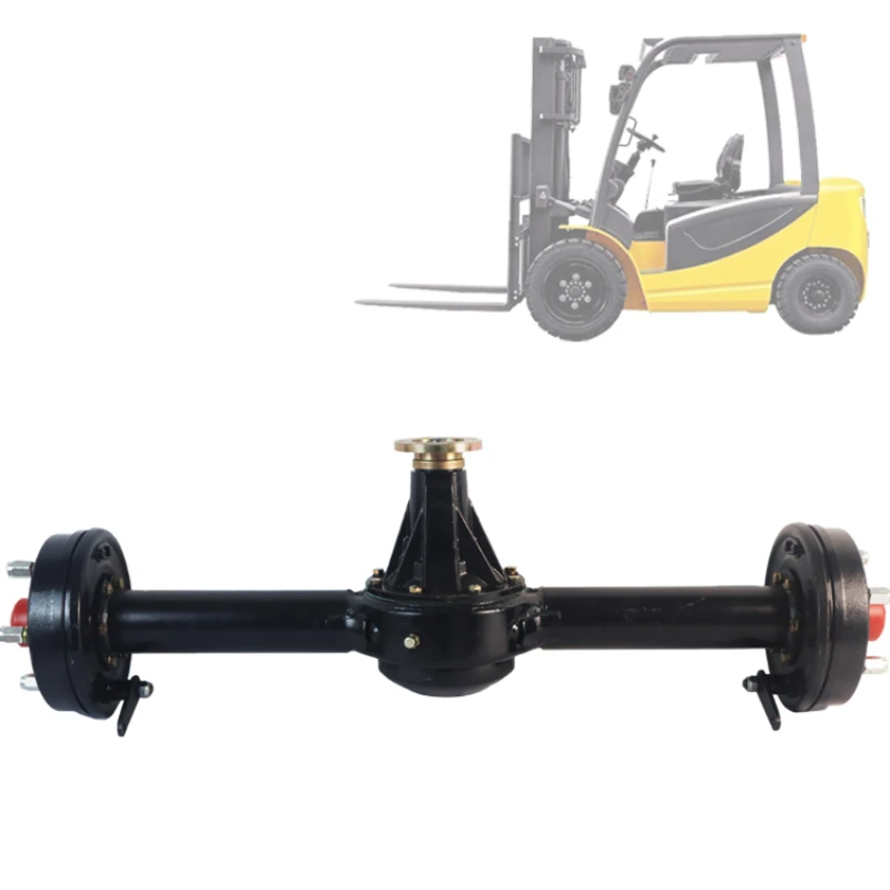 11:35 speed ratio driving low-speed heavy axle 100cm forklift special five-hole brake pan drive shaft rear axle