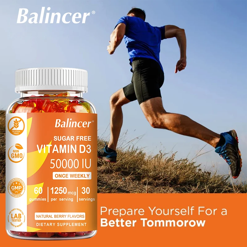 High Potency Vitamin D3 50,000 IU - Immune Support, Bone, Teeth, Heart and Nerve Health, Antioxidant - Gluten-Free, Non-GMO - Image 4