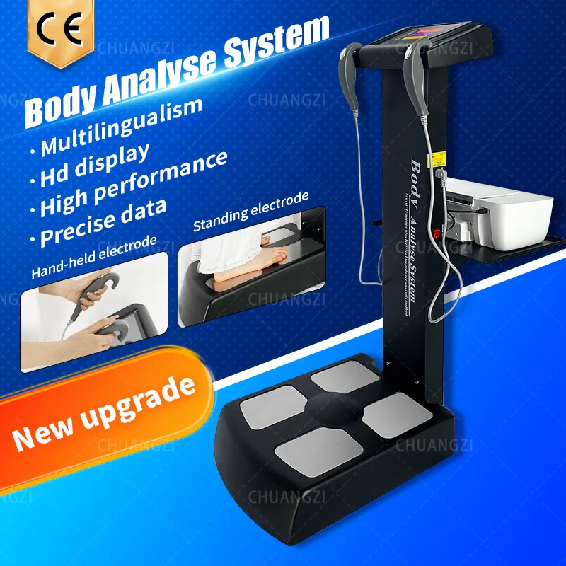 

Quantum 8 Electrodes Gym Use Pharmacy Health Fat Measurement Analyzer Stand Body Composition Analyzer BMI Bio-impedance Machine