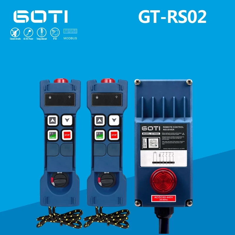 Imagem -02 - Interruptor de Controle Remoto sem Fio Industrial da Grua Guindaste Canais Substituir Uting F212s Telecontrol Gt-rs02