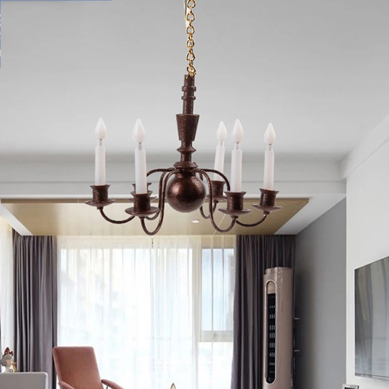 

Kid’s Realistic Dollhouse Furniture Chandelier Sand Table Toy LED Ceiling Lamp.·