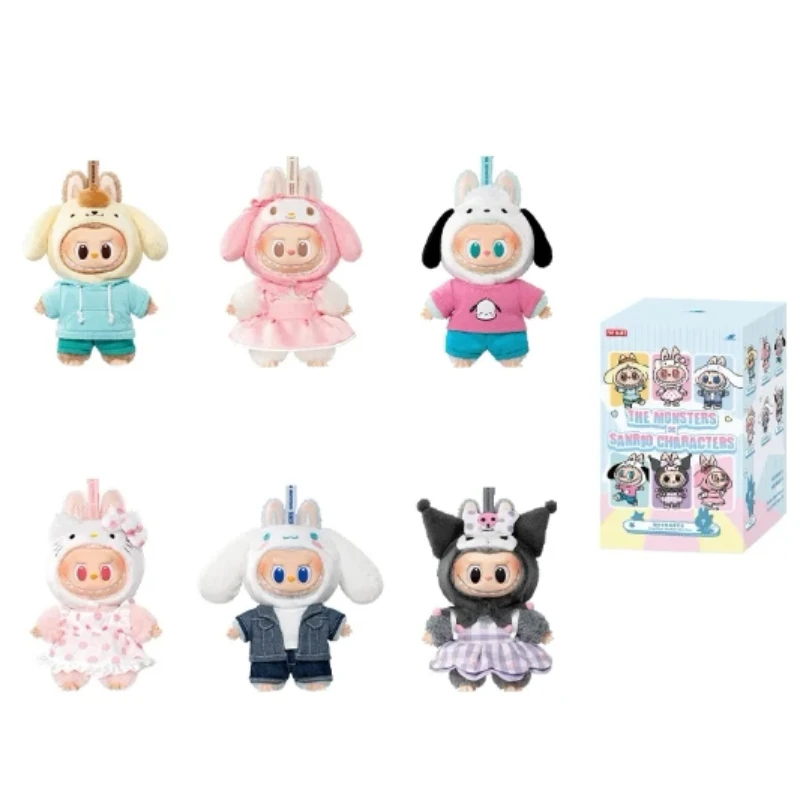

POP MART LABUBU THE MONSTERS SANRIO CHARACTERS Vinyl Plush Blind Box Lovely Decor Toy