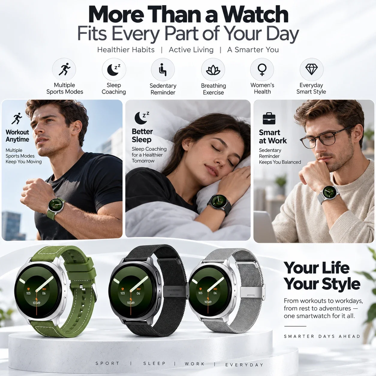 NEW Mini Smart Watch with Precision Sensors