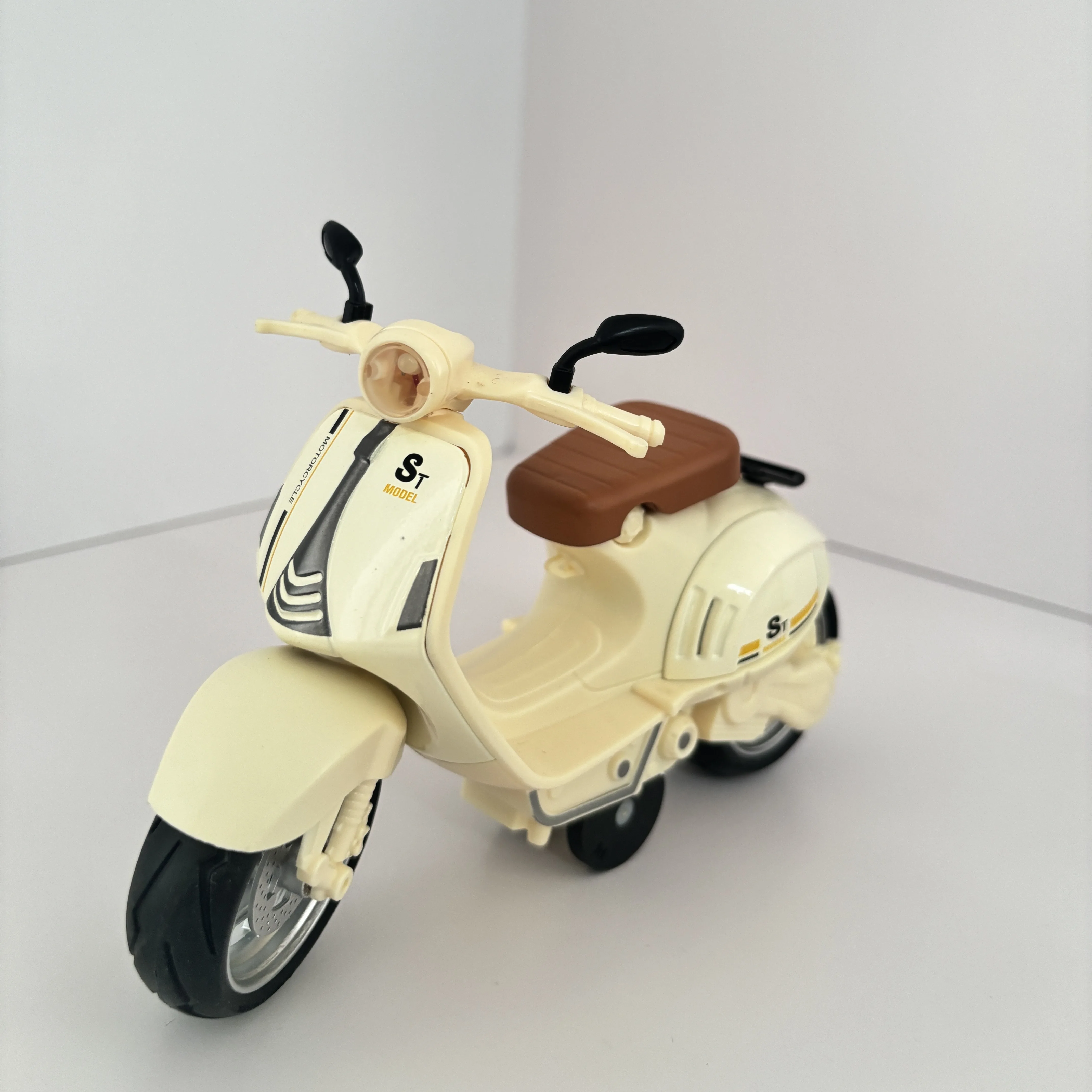 1: 10 Freizeit Mini Motorrad Legierung Modell Auto Sound und Licht Pull-Back Simulation Serie Modell Spielzeug für Kinder