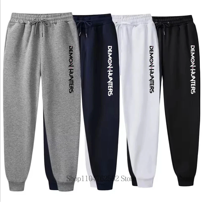 

Kpop Demon Hunter Printed Men Casual Sports Pants Fashion Women Fitness Jogging Long Pants Running Training Fleece Sweatpants