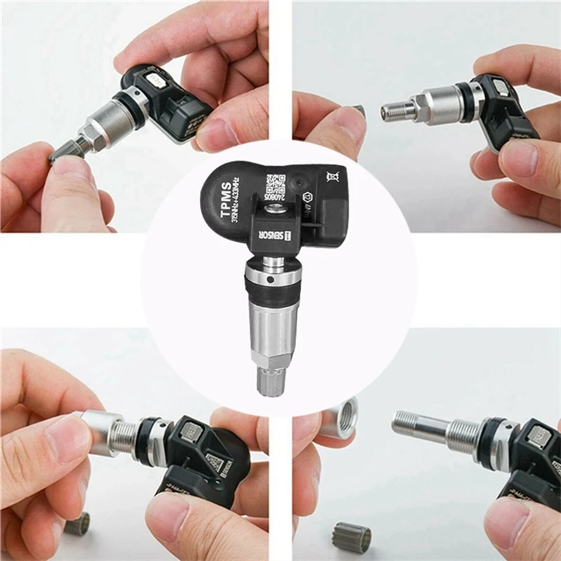 10Pcs TPMS Tire Pressure Sensor Programmable For Autel Tool TS408 TS508 ITS600 315MHZ+433Mhz 2 In 1 MX Sensor Monitor