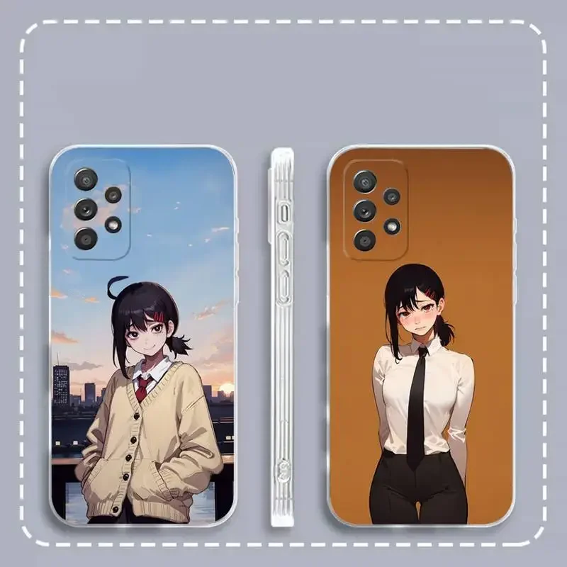 C-бензопила man Kobeni чехол для телефона Samsung Galaxy S 23 22 21 20 10 9 8 7 6 Plus Ultra 5G Edge lite прозрачный мягкий чехол