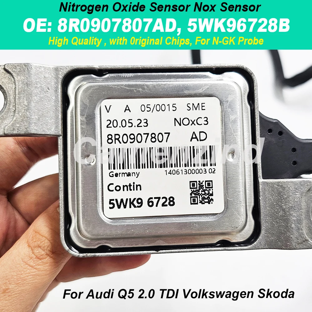 

8R0907807AD 5WK96728B Nitrogen Oxide Sensor Nox Sensor 5WK96728 For Audi Q5 2.0 TDI VW 8R0907807 High Quality