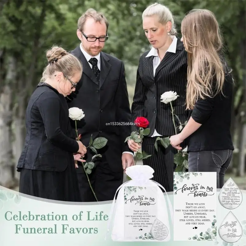 Plant Leaf Thinking of You Greetings Card Bereavement Prayer Cards for Funeral Dropship