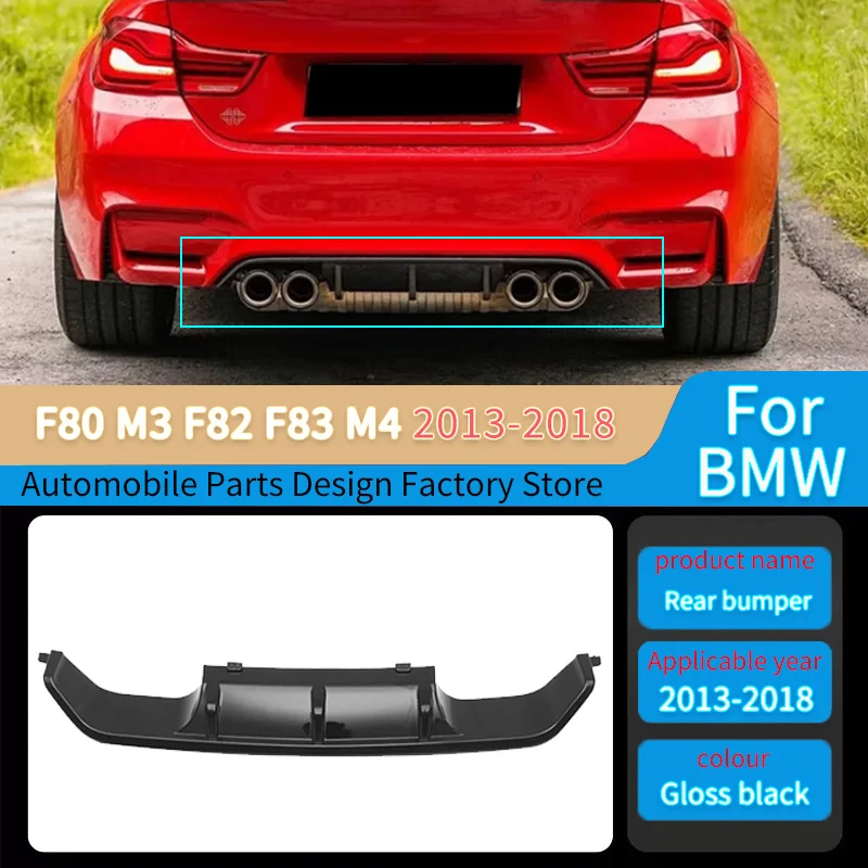 

For BMW F80 M3 F82 F83 M4 2013 2014 2015 2016 2017 2018 Rear Bumper Diffuser Rear Lip Spoiler Lower Protector Body Kits Tuning