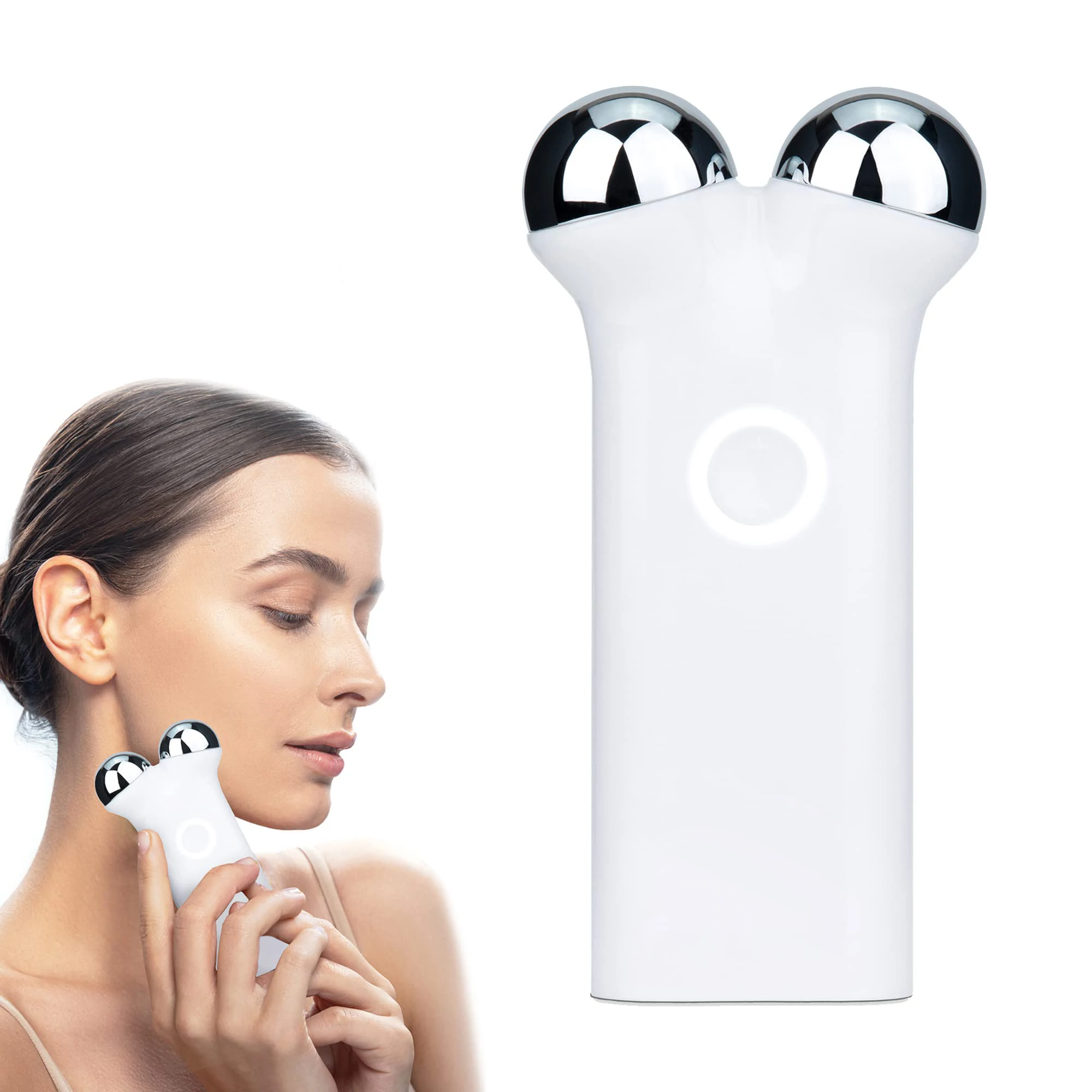 

Mini Personal Handheld USB Charging Electric EMS Micro Current Lift Massager Beauty Device Machine Equipment for Face Skincare