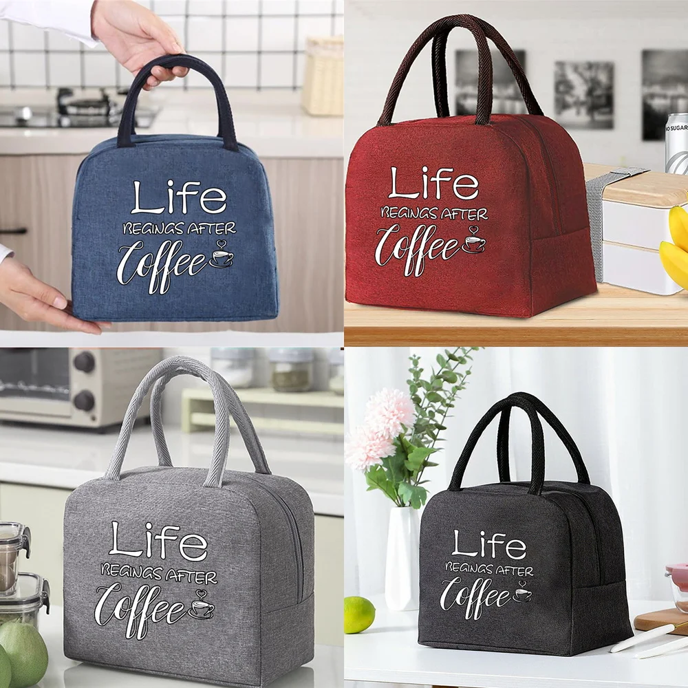 

Insulated Lunch Bag Handbags Box for Women Kids School for Work Portable Thermal Picnic Bags Printing Cooler Organizern