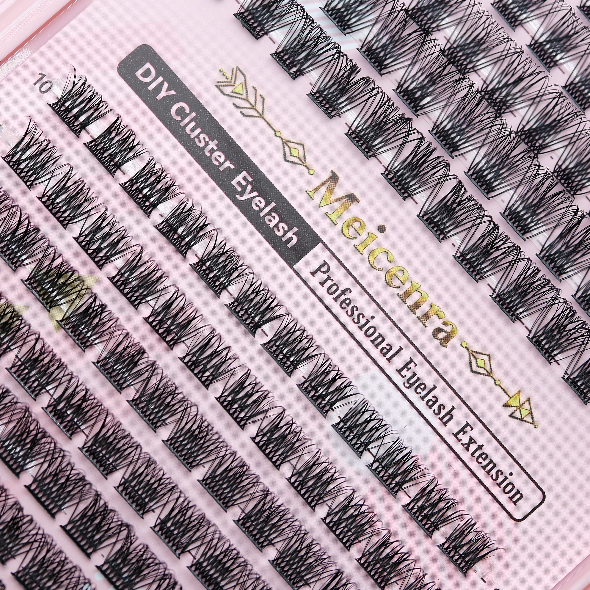 Extension de cils en grappe, faux cils individuels amovibles, Extensions de cils pour le maquillage du Volume