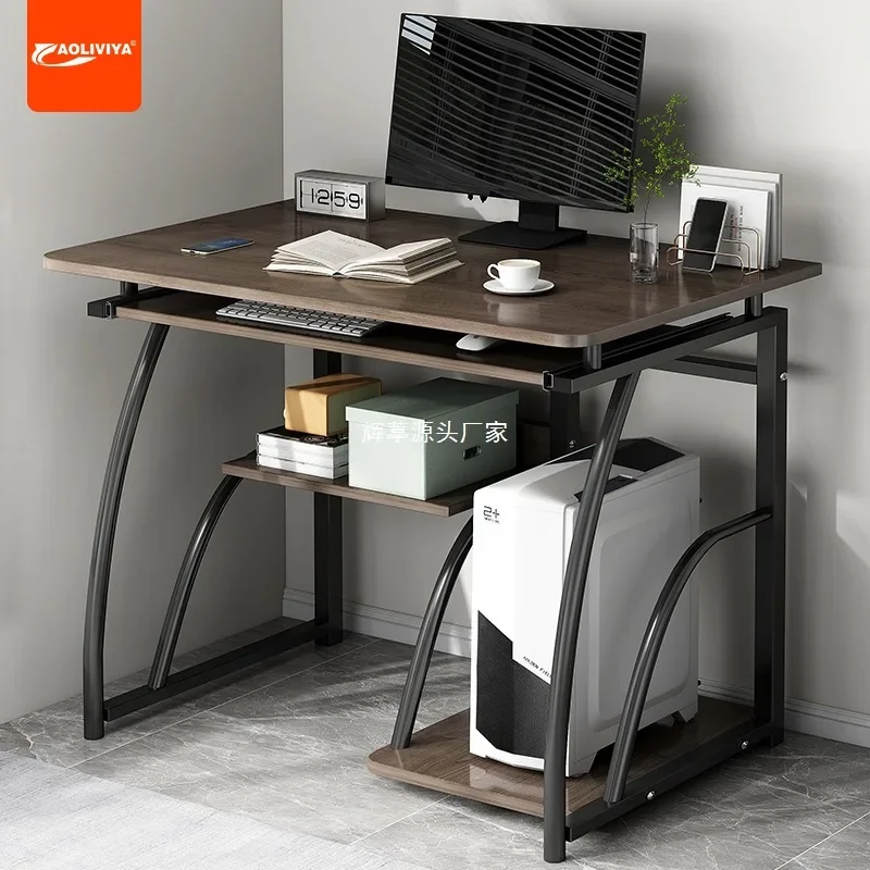 AOLIVIYA Computer Desk Desktop Home Desk Bookshelf Integrated Table Simple Small Apartment Desk Student Bedroom Study Table