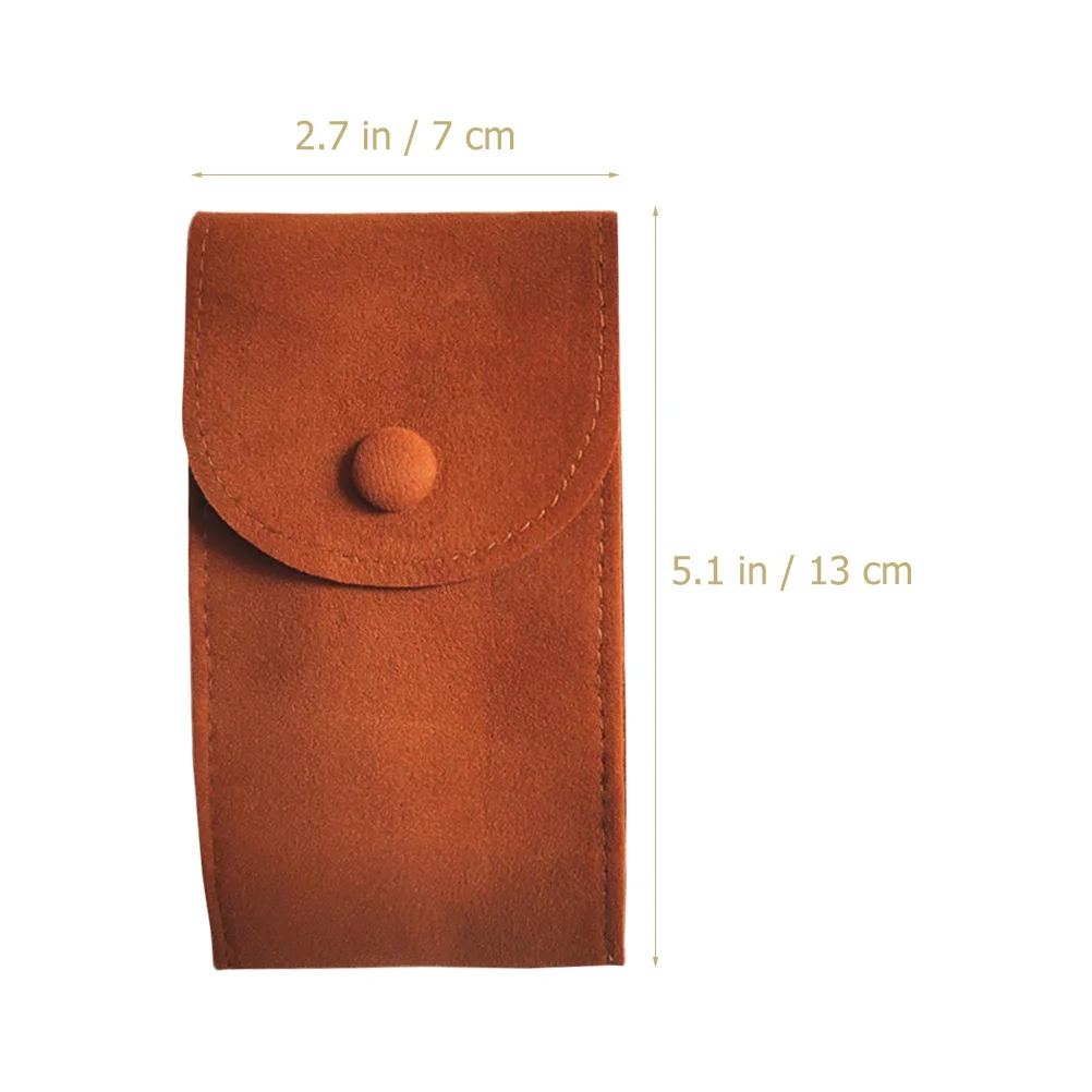 

2pcs Watch Pouch For Storage Portable Travel Organizer Jewelry Pouch Flannel Material Small Accessories Case Watch Container
