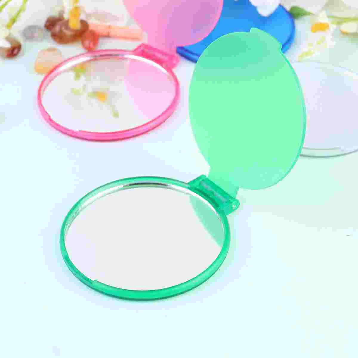 12pcs Round Foldable Mirrors Mini Mirrors Portable Makeup Mirrors Outdoor Pocket Mirrors for Girls