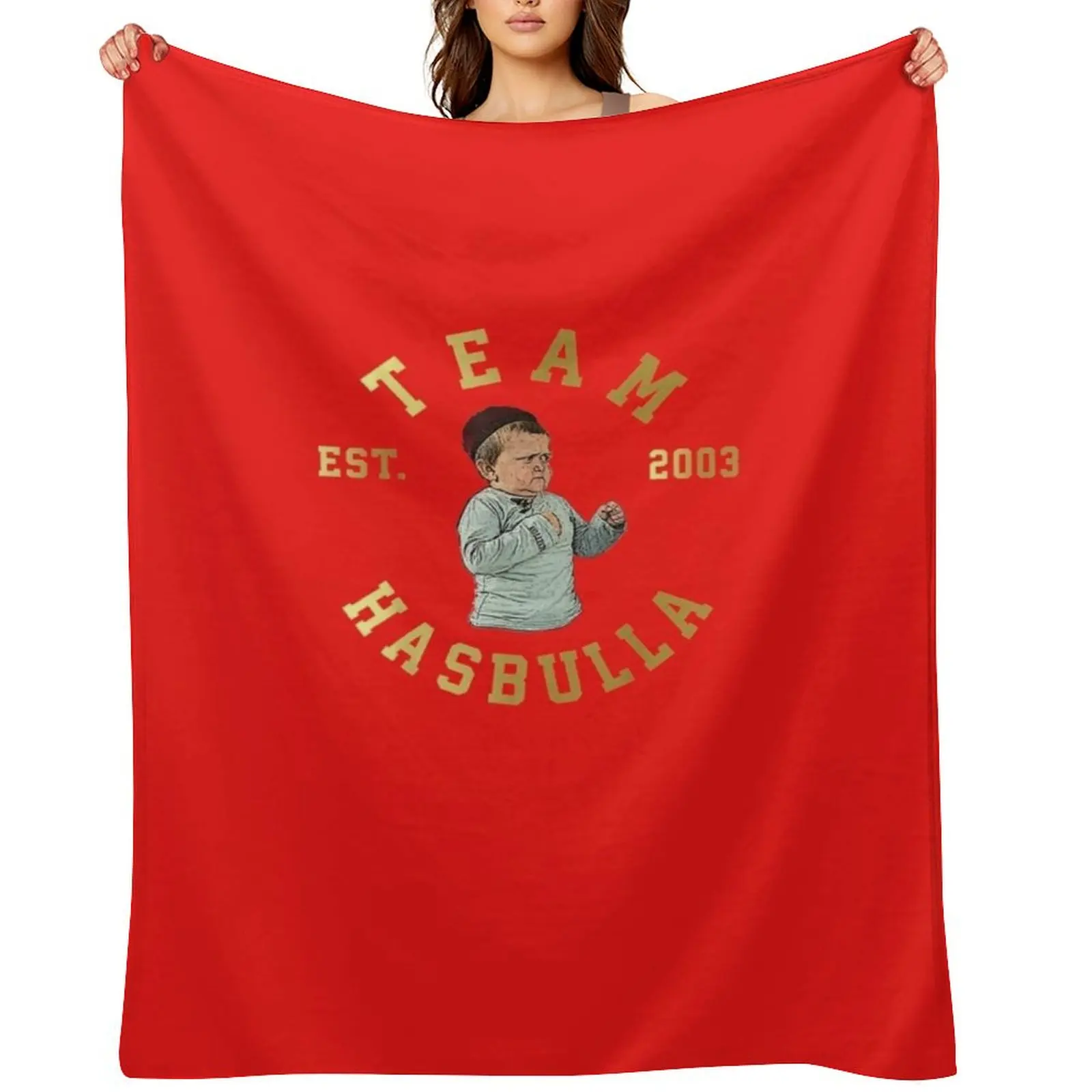 

Copy of Hasbulla - Team MMA Hasbulla Fight Meme - Hasbulla Hasbullah Classic T-Shirt Throw Blanket cosplay anime Hairys Blankets