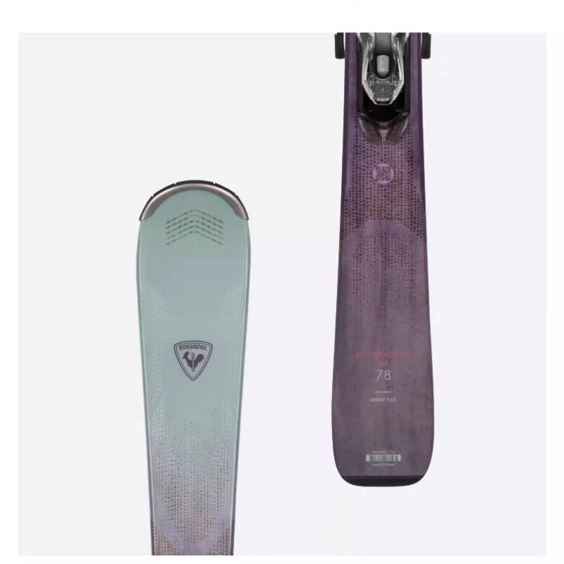 Rossignol Experience W 76 Esquís de montaña para mujeres, livianos, estables, fáciles de girar, rendimiento intermedio para principiantes