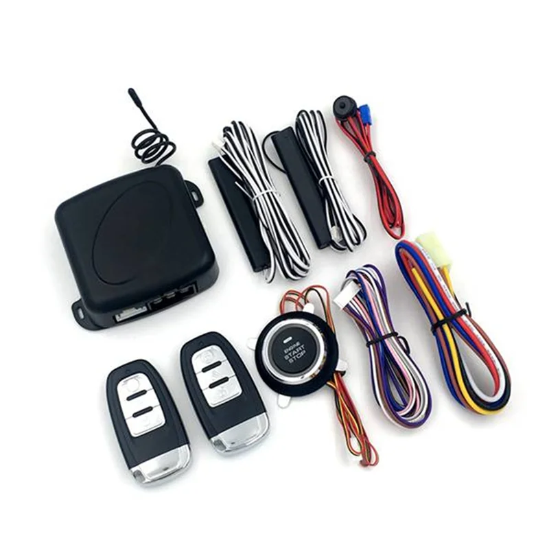 

A23Q-Car SUV Switch Keyless Entry Engine For Start Alarm System Push Button Remote Control Stop Auto Anti-Theft System