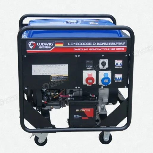 10KW 10000w gasoline generator manual type 12.5kva generator gasoline Single cylinder - air cooled four stroke