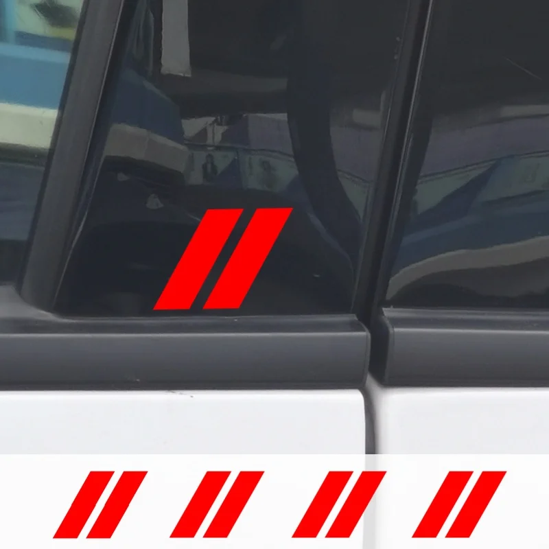 4Pcs For Dodge Charger Jcuv CALIBER Challenger Hellcat SRT Demon Accessories Car Body Sticker, Center Pillar Sticker