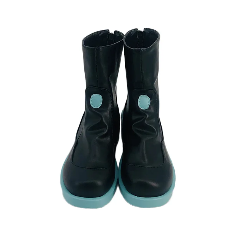 Anime Miku Sapatos Cosplay, Botas curtas, Tamanho personalizado, Unisex, Role Play, Halloween, Carnaval