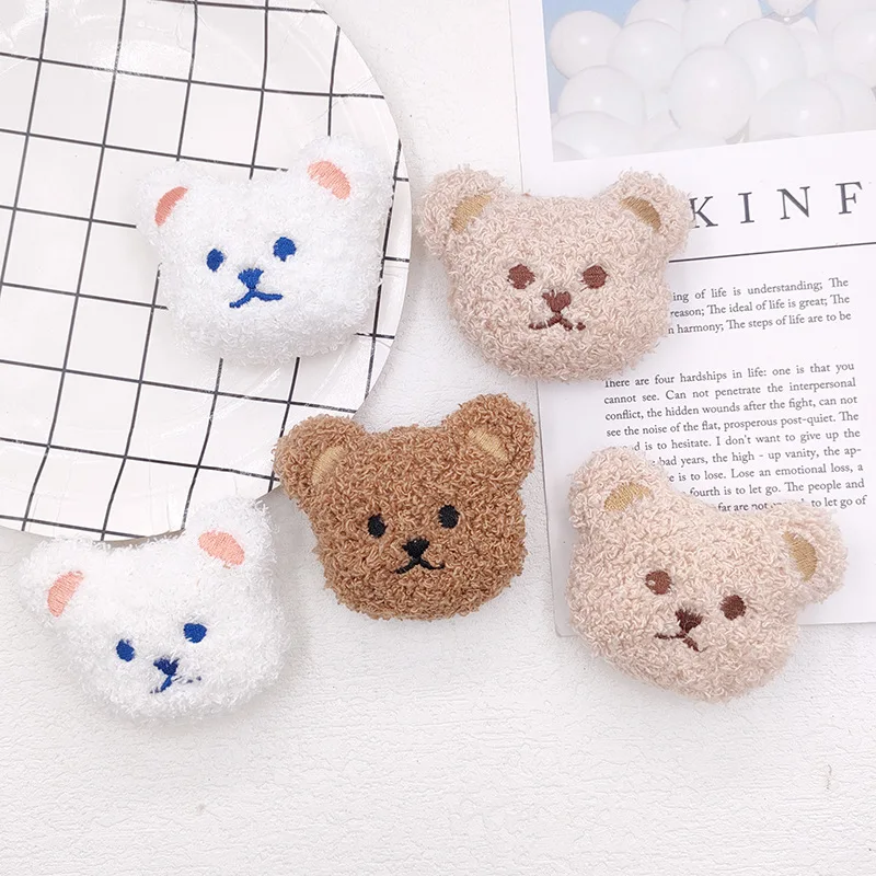 Cute Teddy Bear Brooch Plush Bear Doll Pins For Women Girls Scarf Backpack Water Cup Hanging Accessories