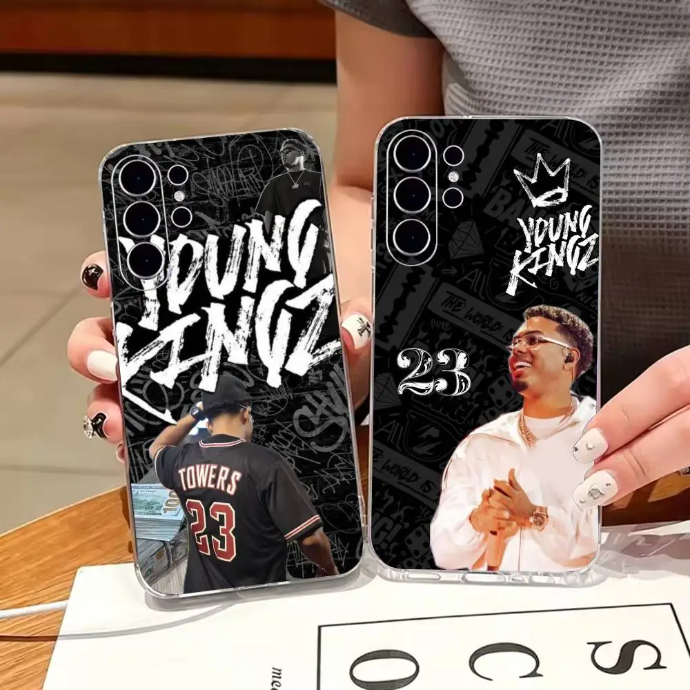 M-Myke T-TowerS Singer Transparent Phone Case For Samsung S25,S24,S21,S22,S23,S30,Ultra,S20,Plus Soft Cover