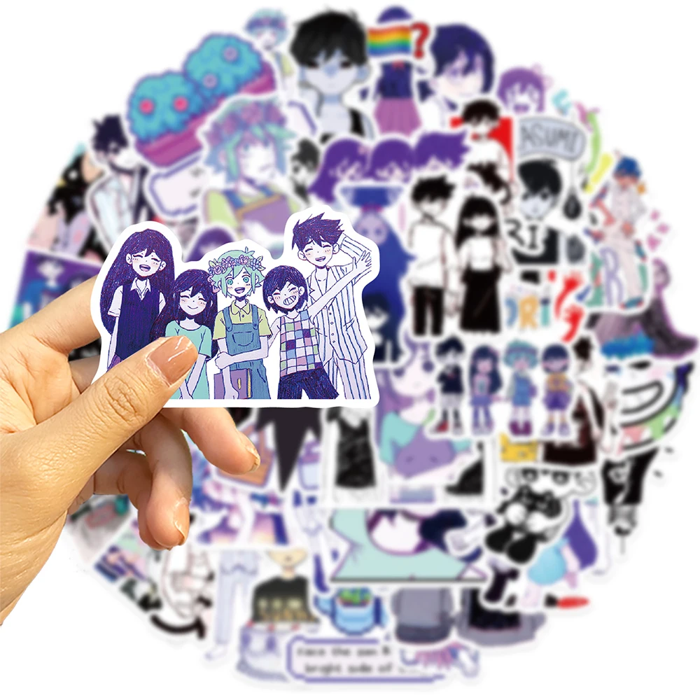 10/30/50PCS Cool Omori Game Stickers Sunny Basil Cartoon Decals Waterproof Graffiti Skateboard Laptop Phone Cute Sticker for Kid