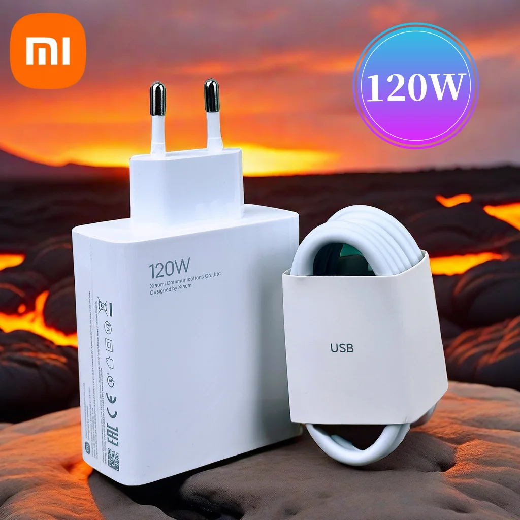 Oryginalna ładowarka Xiaomi 120W do szybkiego ładowania hipercharge EU zasilacz do telefonu MI 14 Ultra 13T Pro 12S 13 Redmi K70 K60