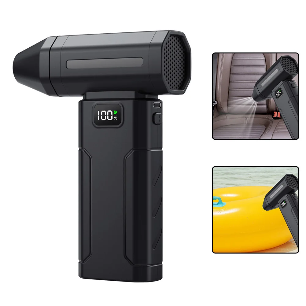 

Беспроводной уличный вентилятор с 5 скоростями, аккумулятором 6000 мАч, активным отводом тепла, бесщеточным двигателем, универсальный очиститель-воздуходувка