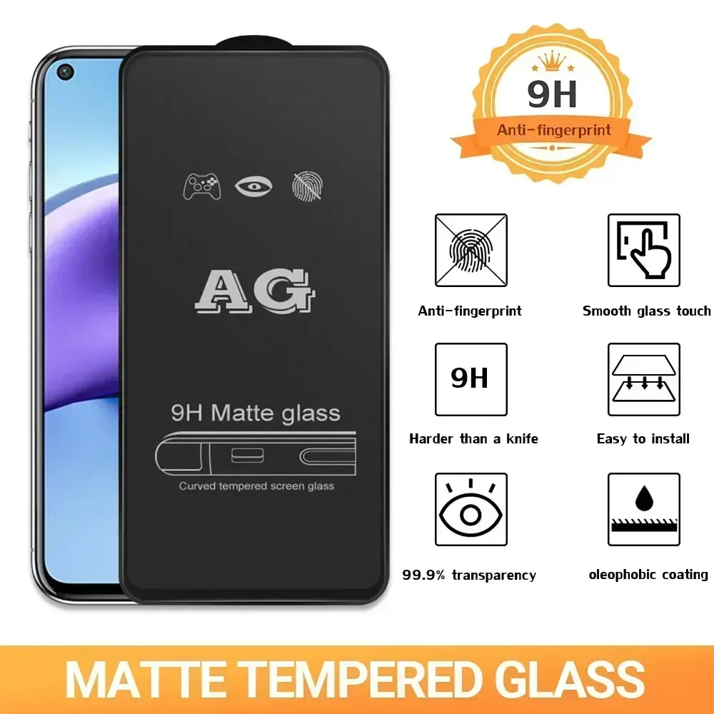 Matte Tempered Glass For Samsung A12 A51 A52 A32 A52S A22 A72 A71 A21S A50 A13 A53 A70 Screen Protector S22 Plus S20 S21FE Glass