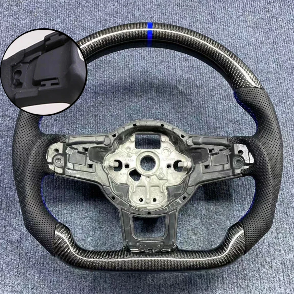 

Real Carbon Fber Steering Wheel Upgrade And Modification For VW Golf MK 7 7.5 GTI GTD GTE R Polo