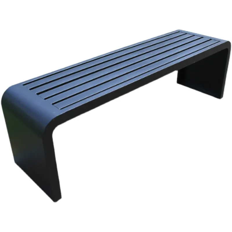 

Full wrought iron bench park chair outdoor bench courtyard stainless steel leisure back seat shopping mall rest row chair