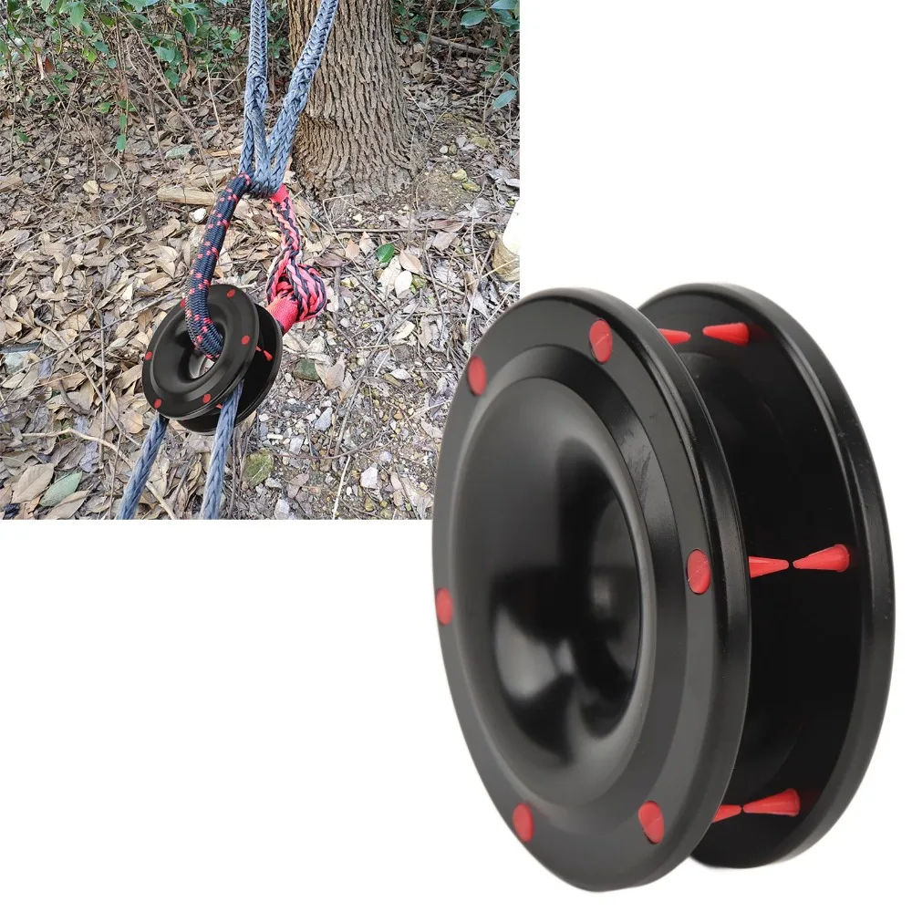 

Rope Retention Pulley 22000lbs Heavy Duty Winch Snatch Recovery Ring for 12mm Diameter Rope for SUV ATV Trunk Off Road Towing